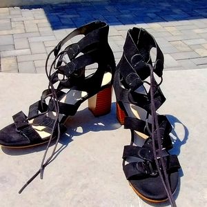 Marc Fischer Black Strappy Heel